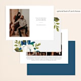 "Our Something Blue" - Save the Dates in Ocean by AK Graphics - Back of Card Options