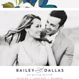 "Our Something Blue" - Save the Dates in Ocean by AK Graphics - Detail