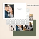 "Elegant Save" - Save the Dates in Moss by raven erebus - Back of Card Options