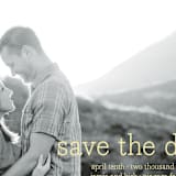 "Simply in Love" - Save the Dates in Pineapple by Annie Clark - Detail