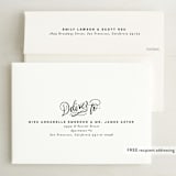 "Forever Begins" - Save the Dates in Chalk by Pink House Press - FREE Recipient Addressing