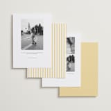 "Curved Frame" - Save the Dates in Citrine by Emily Betts - Back of Card Options