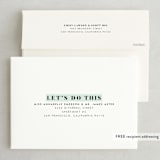 "About To Go Down" - Save the Dates in Mint by Stephanie Given - FREE Recipient Addressing