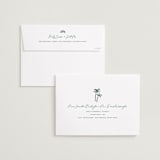 "Coastal Drift" - Save the Dates in Caribbean Citrus by Pixel and Hank - FREE Recipient Addressing