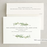 "Simple Sprigs" - Save the Dates in Cloud by Erin Deegan - FREE Recipient Addressing