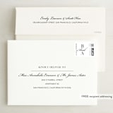 "Stacked Names" - Save the Dates in Snow by Megan Cash - FREE Recipient Addressing
