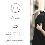 "Always" - Save the Dates in Blush by Susan Brown - Detail
