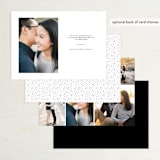 "Pure" - Save the Dates in Noir by Bethan - Back of Card Options