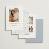 "Wild Roses" - Save the Dates in Powder Blue by Kristen Smith - Back of Card Options