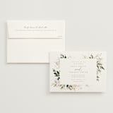 "Grace" - Save the Dates in Porcelain by Leah Bisch - Save the Date with Envelope