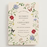 "Wild meadow" - Save the Dates in Elder Flower by Sarah Knight - Front