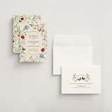 "Wild meadow" - Save the Dates in Elder Flower by Sarah Knight - Assembled