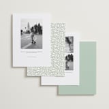 "Monogramed Arch" - Save the Dates in Mojito by Susan Moyal - Back of Card Options