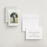 "Monogramed Arch" - Save the Dates in Mojito by Susan Moyal - Assembled