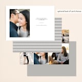 "smoky script" - Save the Dates in Snow by Sarah Curry - Back of Card Options