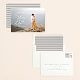"smoky script" - Save the Dates in Snow by Sarah Curry - Assembled