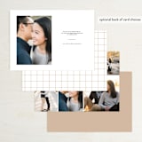 "Moodboard" - Save the Dates in Sand by Carmia Jordaan - Back of Card Options