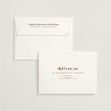 "Bold Print" - Save the Dates in Rust by April Astudillo - FREE Recipient Addressing
