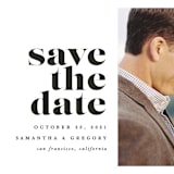 "All of Me" - Save the Dates in Ivory by Brooke Chandler - Detail