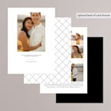 "Endearing" - Save the Dates in Cotton by Sandra Picco Design - Back of Card Options