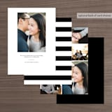"This Modern Love" - Save the Dates in Onyx by Chryssi Tsoupanarias - Back of Card Options