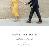 "This Modern Love" - Save the Dates in Onyx by Chryssi Tsoupanarias - Detail
