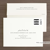 "This Modern Love" - Save the Dates in Onyx by Chryssi Tsoupanarias - FREE Recipient Addressing