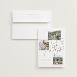 "Let's Escape" - Save the Dates in Sandstone by Erin L. Wilson - Save the Date with Envelope