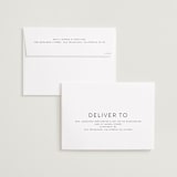 "enbolden" - Save the Dates in Blanc by Erin Deegan - FREE Recipient Addressing