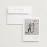 "enbolden" - Save the Dates in Blanc by Erin Deegan - Save the Date with Envelope