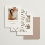 "Wild Clematis" - Save the Dates in Mauve by Tara Grangroth - Back of Card Options