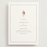 "Formal Florals" - Save the Dates in Classic by Bramble Studio - Front