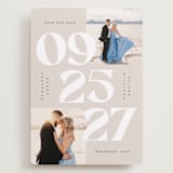 "Numerals" - Save the Dates in Latte by Owl and Toad - Front