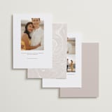 "Numerals" - Save the Dates in Latte by Owl and Toad - Back of Card Options
