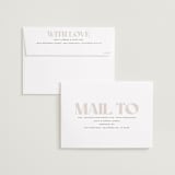 "Numerals" - Save the Dates in Latte by Owl and Toad - FREE Recipient Addressing