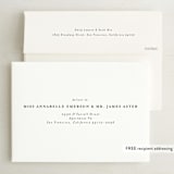 "Clean Linen" - Save the Dates in Cream by Lori Wemple - FREE Recipient Addressing