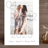 "Lucky Date" - Save the Dates in Snow by Simona Camp - Front