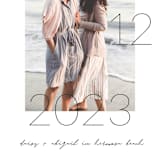 "Lucky Date" - Save the Dates in Snow by Simona Camp - Detail