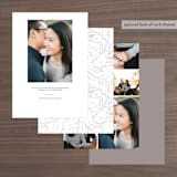"Like a Movie" - Save the Dates in Sand by Alice Carmen - Back of Card Options