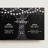 "Garden Lights" - Save the Dates in Midnight by Hooray Creative - Front