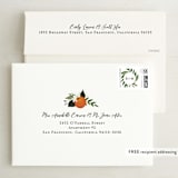 "Orange Blossoms" - Save the Dates in Pearl by Susan Moyal - FREE Recipient Addressing