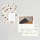 "Terrazzo" - Save the Dates in stone by Amy Payne - Assembled