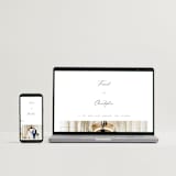 "Beautifully Scripted" - Save the Dates in Pearl by Hooray Creative - FREE Wedding Website