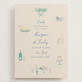 "Dining" - Save the Dates in Pastel by Elly - Front