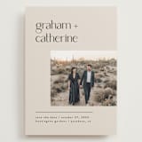 "Modern lines" - Save the Dates in Natural by Leah Ragain - Front