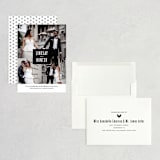 "Modern Name Block" - Save the Dates in BlackTie by Jill Means - Assembled