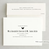 "Modern Name Block" - Save the Dates in BlackTie by Jill Means - FREE Recipient Addressing