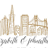 "Skyline - San Francisco" - Save the Dates in Gold Coast by Abby Munn - Detail