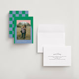 "Modern Overlay" - Save the Dates in Spearmint by Baumbirdy - Assembled