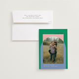 "Modern Overlay" - Save the Dates in Spearmint by Baumbirdy - Save the Date with Envelope